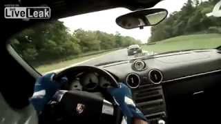 Deer Gets Hit By Porsche On Race Track [upl. by Moyers771]