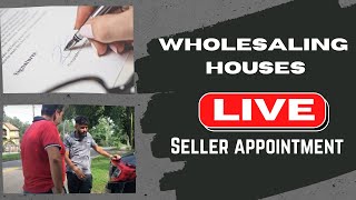 Wholesaling Real Estate  Live seller appointment [upl. by Evante216]