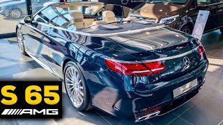 2019 MERCEDES AMG S65 Cabriolet Full Interior Review DESIGNO Exclusive Porcelain Nappa Leather [upl. by Silloh]