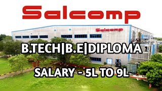 Salcomp Manufacturing India job in Chennai BEBTECH DIPLOMA jobs openings in Chennai 2021 [upl. by Ocirrej]