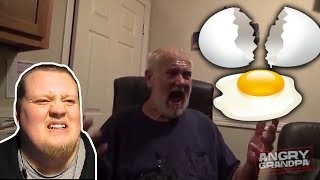 ANGRY GRANDPA RAW EGG ROULETTE PRANK REACTION [upl. by Aksoyn973]