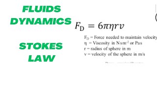 Stokes law  Fluids dynamics  Chapter 6 Class11 physics Physicsmerry [upl. by Eelegna]