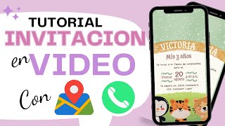 Como hacer invitacion en VIDEO con GPS y Confirmación en WhatsApp [upl. by Radnaxela]