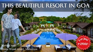 Stone wood resort amp spa Mandrem  Luxury Resort in Goa below ₹3000  Best resort North Goa [upl. by Htebsil561]