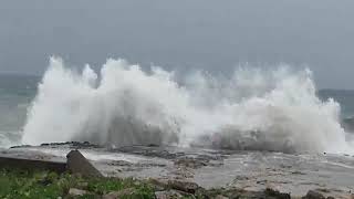 Efectos del paso de huracán Beryl en el Malecón de Santo Domingo [upl. by Nekal967]