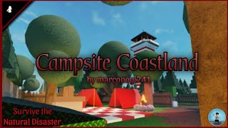 Campsite Coastland  Survive the Disaster Natural Fangame   Night Mode   Gameplay [upl. by Kehr]