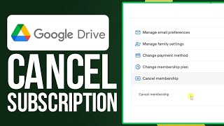 How To Cancel Google Drive Storage PlanSubscription Easy [upl. by Ainimre]