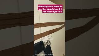 IKEA wardrobe made with paper 😭 [upl. by Knowling228]