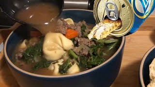 Tortellini amp Vegetable Soup delicious even if made with bad beer [upl. by Hotchkiss]