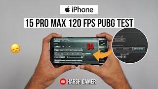 iPhone 15 Pro Max 120 FPS Pubg Test Heating amp Battery Test  Disappointed 😞 [upl. by Arlene]