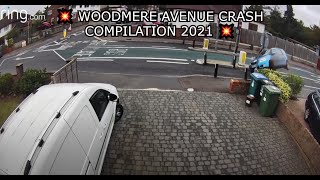 Woodmere Avenue Width Restriction Crashes Compilation [upl. by Wendalyn]