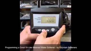 Programming a Coral 15 litre Water Softener [upl. by Scoles745]