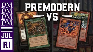 Great Combo vs Sligh  Round 1  July Premodern MTG Tournament [upl. by Matilda]