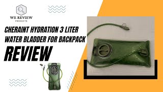 Review CHERAINT Hydration Water 3 Liter Bladder for Hiking Backpack [upl. by Coombs]