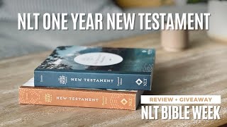 NLT One Year Bible New Testament  Review  Giveaway [upl. by Atilegna]