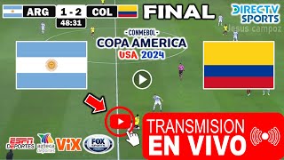 Argentina vs Colombia en vivo Donde Ver Partido Argentina vs Colombia Final Copa América 2024 HOY [upl. by Seem]