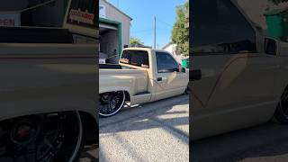 Bagged OBS Silverado Kandy Paint 🍭 on Forgiato Rims droppedtrucks obschevy silverado forgiato [upl. by Eirek]