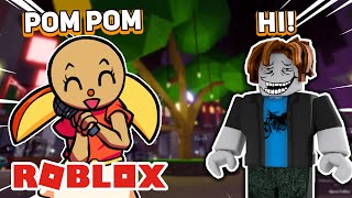 Pretending to be Pompom in ROBLOX Friday Night Funkin [upl. by Noirod385]