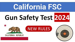 Gun Safety Certificate California Practice Test 2024 NEW RULES 🎯Firearms Safety Certificate [upl. by Cusick529]