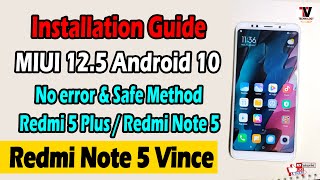 Redmi Note 5 Vince MIUI 125 Update Installation Guide  Redmi 5 Plus  MIUI 125 Update [upl. by Dalury]