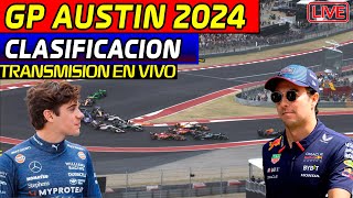 🔴F1 DIRECTO GP AUSTIN CLASIFICACION  TRANSMISION EN VIVO RIGHS SPEED REACCIONANDO en VIVO [upl. by Kcorb]