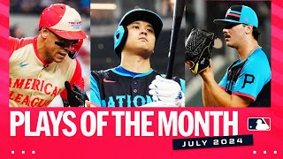 Top 25 Plays of July 2024 ft AllStar Game Shohei Ohtani Paul Skenes nohitters AND MORE [upl. by Argela390]