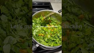 Spinach chicken healthy recipe fypシ゚viral food viralvideos viralvideos food [upl. by Suolhcin]