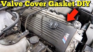 How To Change S54 Valve Cover Gasket BMW E46 M3 Valve Cover Removal [upl. by Relyuhcs]