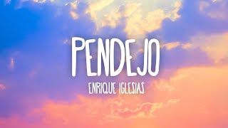 Enrique Iglesias  Pendejo LetraLyrics [upl. by Ahsrats]