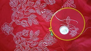 Naaz Creative Art is live Hand embroidery computer bedsheet banane ka tarika sikhen [upl. by Frymire207]