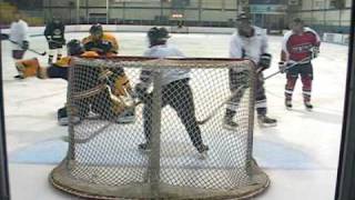 Hockey Goalie Highlights CRAZY SAVES [upl. by Nahk]