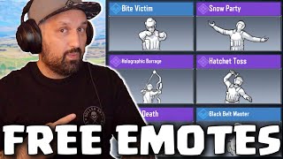 FINALLY We get 5 FREE EMOTES in COD Mobile [upl. by Kabab]