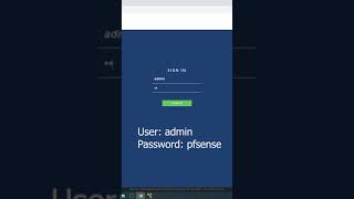 Pfsense 25 Default Username and Password 2021 [upl. by Bigler958]