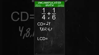 How To Find Common Denominators Of Fractions  shorts maths fraction [upl. by Annavaj]