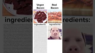 Vegan Bacon vs Real Bacon [upl. by Nauqas]