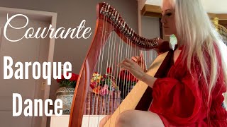 “Courante” Baroque Dance for Celtic Harp played on Salvi Juno 27 SHEET MUSIC AVAILABLE [upl. by Walley705]