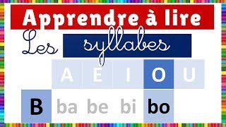 Apprendre à lire  les Syllabes [upl. by Ylesara]