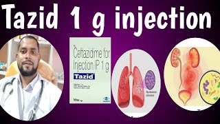 Tazid 1 g injection use in Bangla Dosage side effects Bangla only for bacteria disease injection [upl. by Suhpesoj]