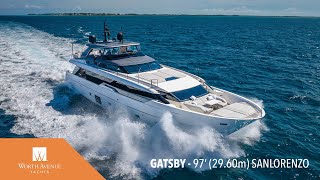 GATSBY 97 2960m Sanlorenzo Yacht Available for Charter [upl. by Orville]