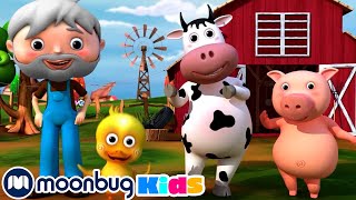 Stary MacDonald farmę miał  część 1  Bajki i piosenki dla dzieci  Moonbug Kids po polsku [upl. by Ximena]