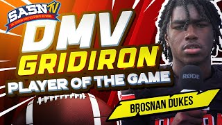 DMV Gridiron Interviews Quarterback Brosnan Dukes [upl. by Idnek]