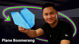 Paper airplane boomerang How to make paper airplanes can fly return [upl. by Sudbury]