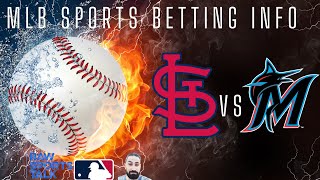 St Louis Cardinals VS Miami Marlins MLB Sports Betting Info for 4724 [upl. by Pavlov781]