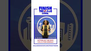 FINISH THE JOB  CALLS FOR KAMALA dallasdemocrats forthepeople [upl. by Dylane]