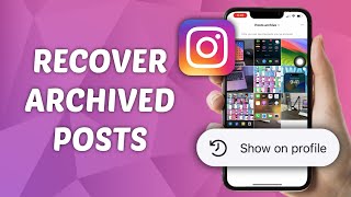 How to Get Archived Posts Back on Instagram Profile  Recover Archived Post on Instagram [upl. by Are]