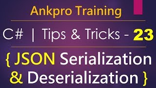 C tips and tricks 23  How to serialize amp deserialize object to JSON using newtonsoftJSON library [upl. by Assiram]