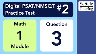 Digital PSAT 2 Math Module 1 Question 3 statistics [upl. by Cotter]