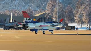 DCS WORLD F16 DEMO FLIGHT TRAINING AT ENNA [upl. by Calvina683]