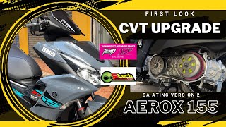 HOW TO CHANGE  CLEAN CVT OF YAMAHA AEROX 155 V2  ETECH CLUTCH LINING  TSMP TORQUE DRIVE [upl. by Nnaitak]