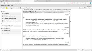 AFM Pre June 2024 Mock Question 1 Solution [upl. by Odilo]